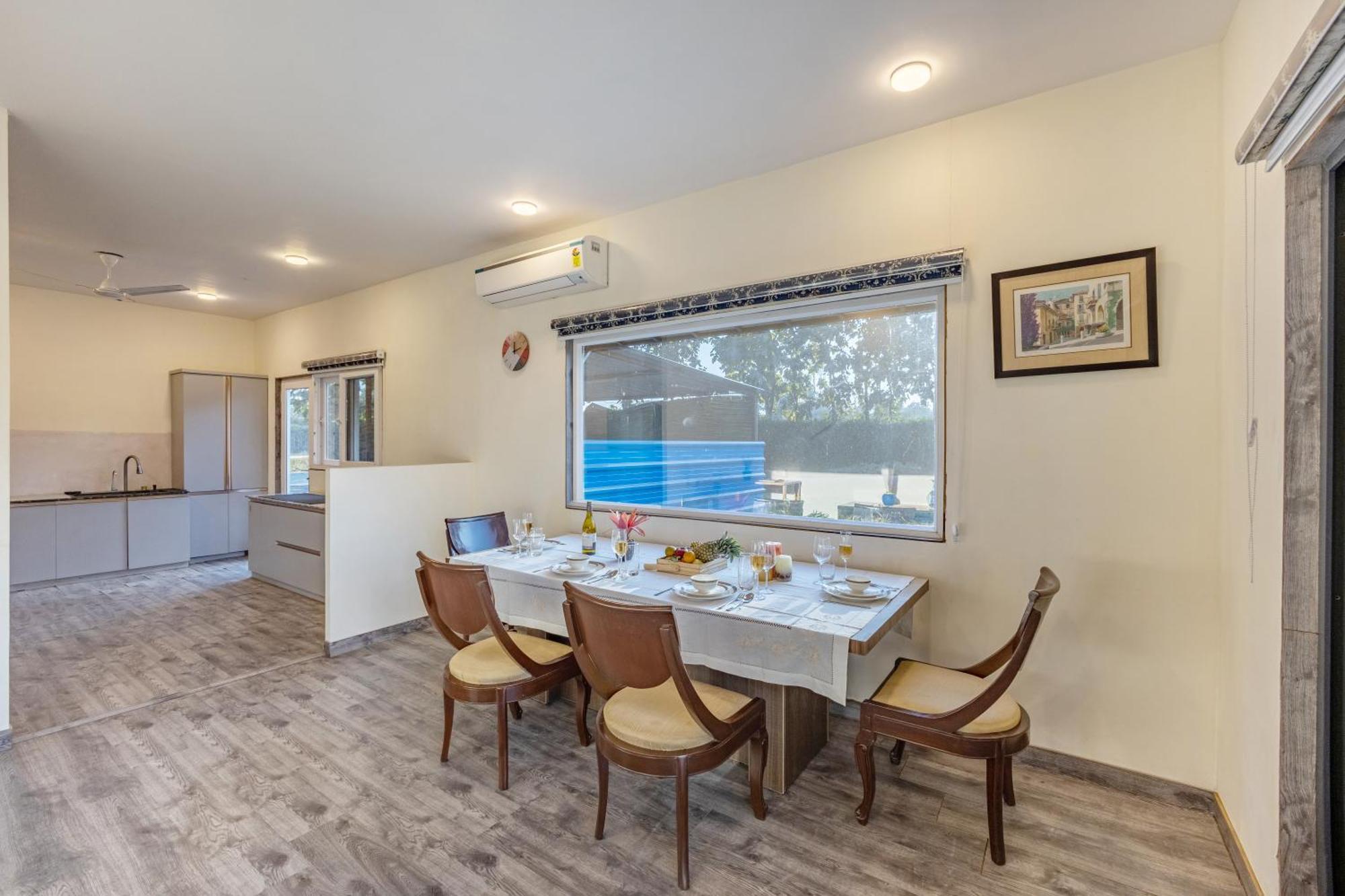 Elivaas Hidden Oasis 4Bhk With Pool, Mud House & Container House Vila Dhauj Exterior foto