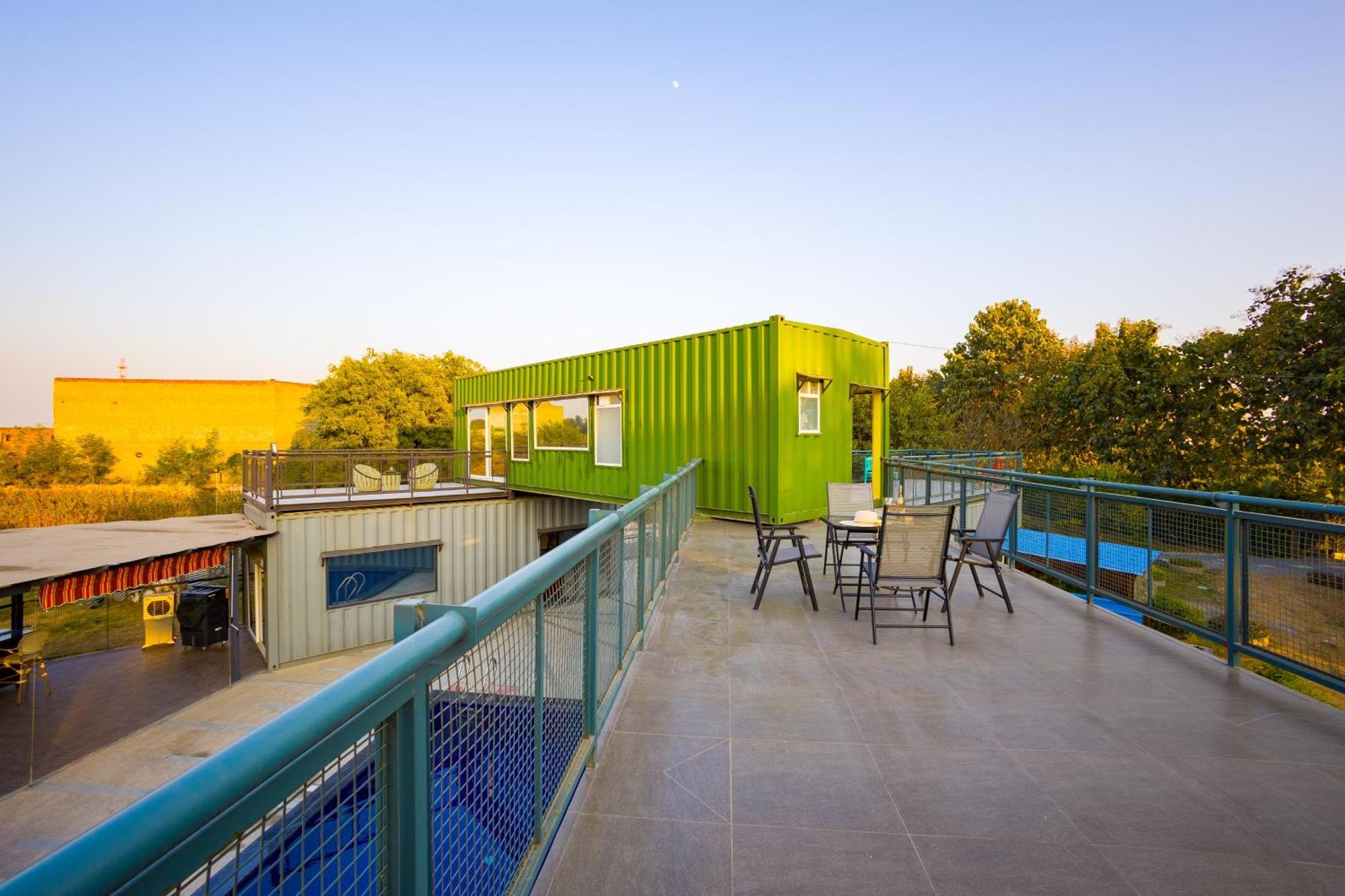 Elivaas Hidden Oasis 4Bhk With Pool, Mud House & Container House Vila Dhauj Exterior foto